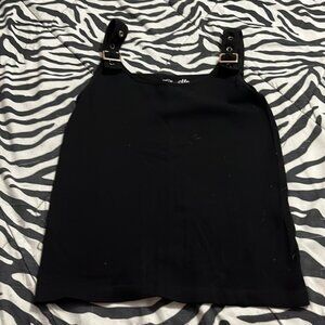 Black Stretchy Tank Top
